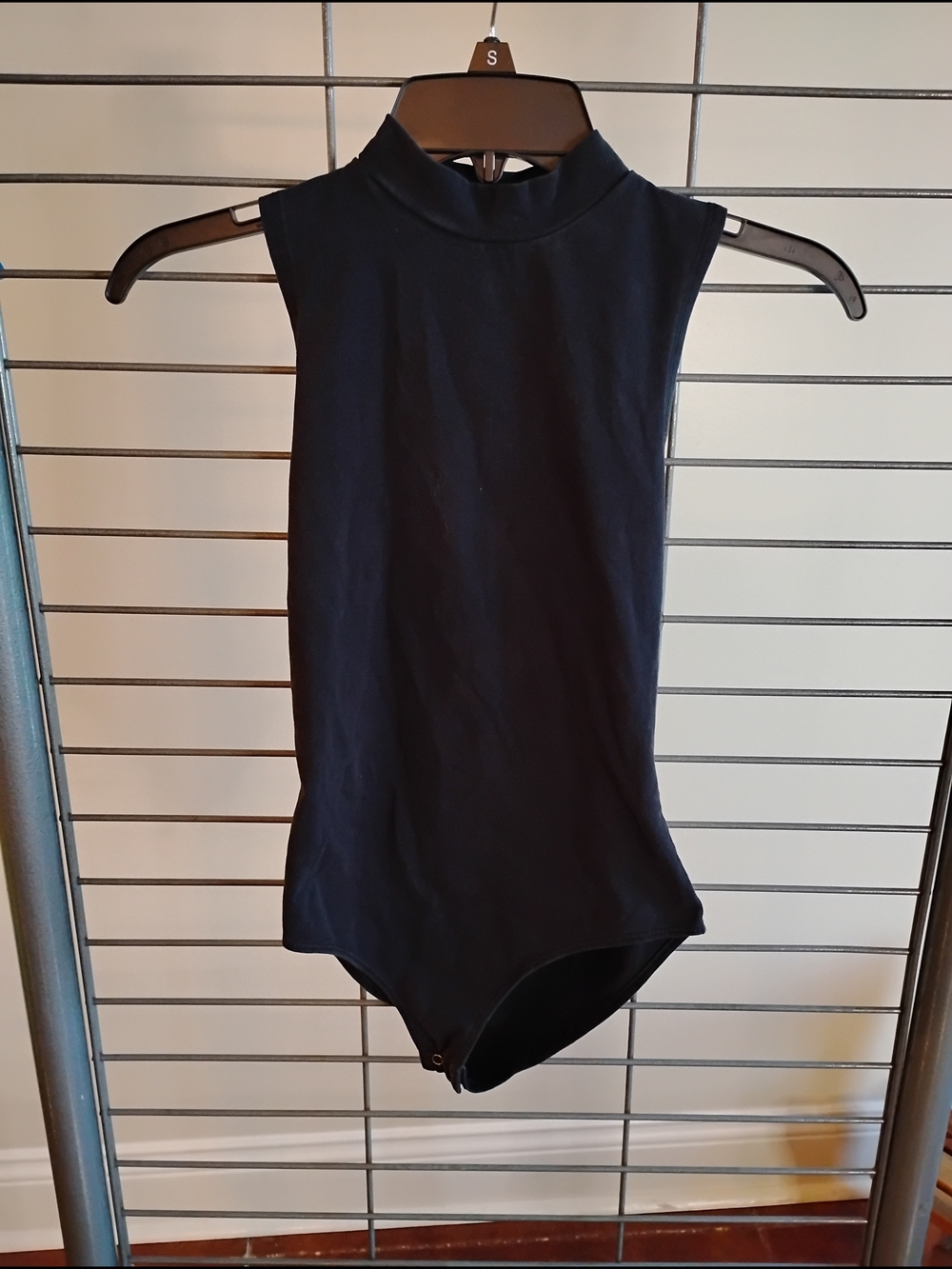 Forever 21 Black Sleeveless Mock-Neck Bodysuit